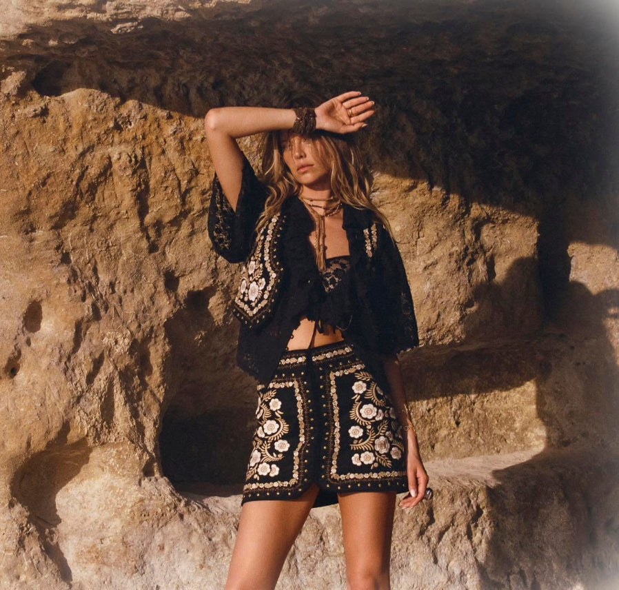 SPELL Lux Lisbon Lace Blouse