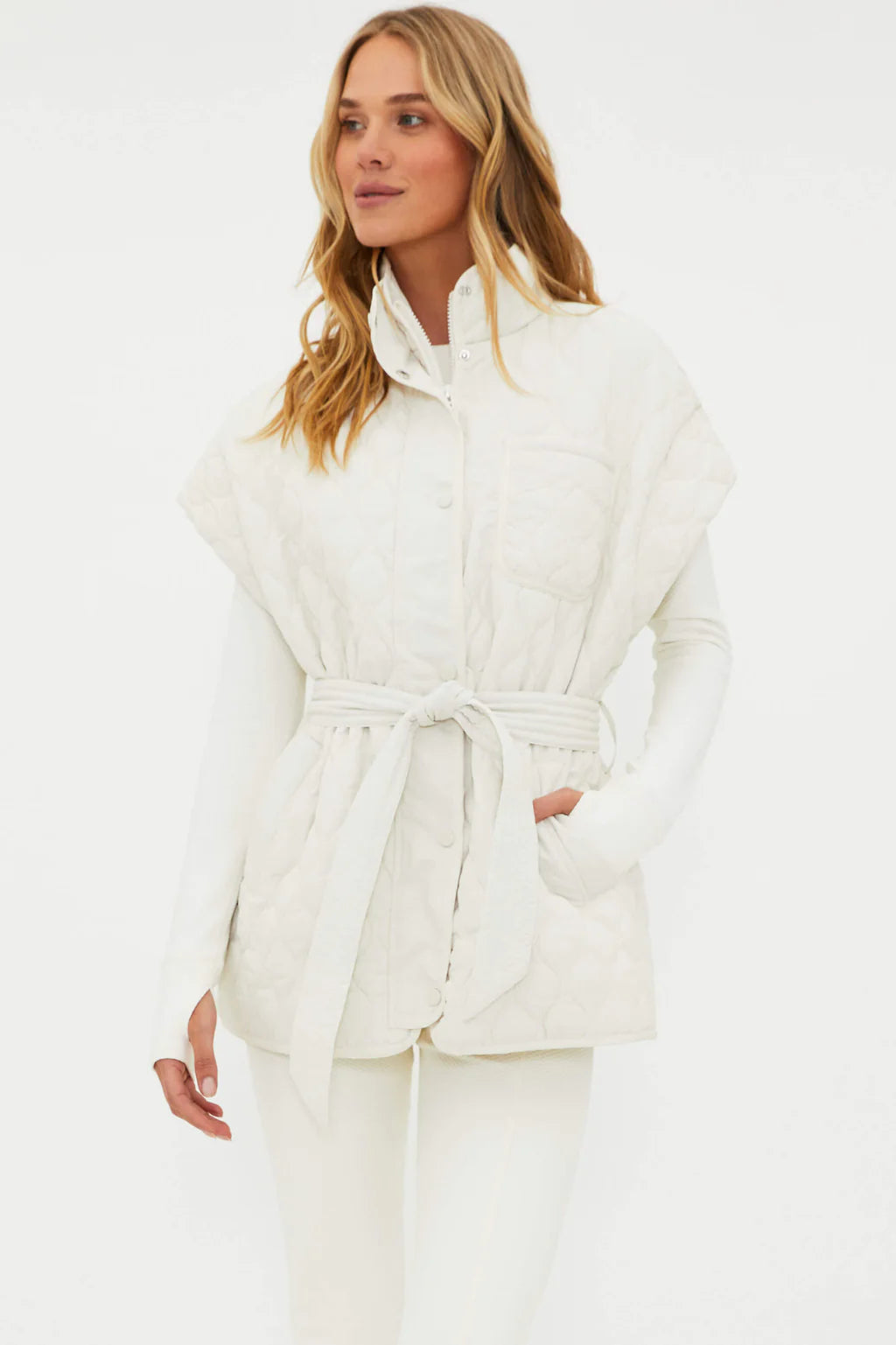 Beach Riot GLENN VEST SNOW CLOUD