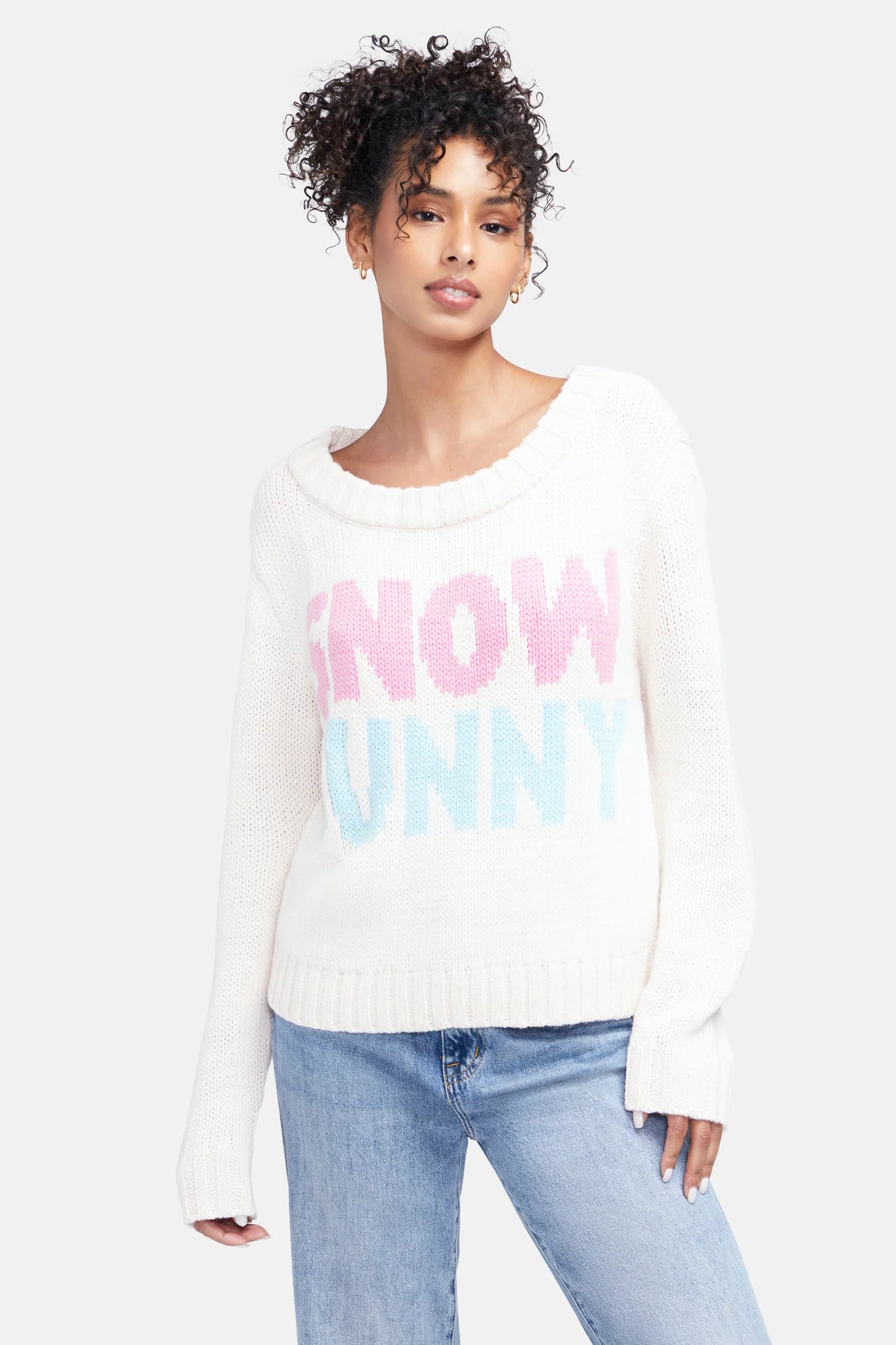 Wildfox Violet SW Snow Bunny sweater