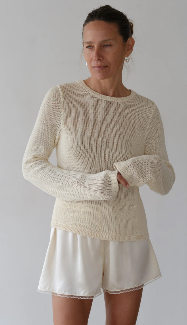 DONNI The Cotton Knit Long Sleeve
