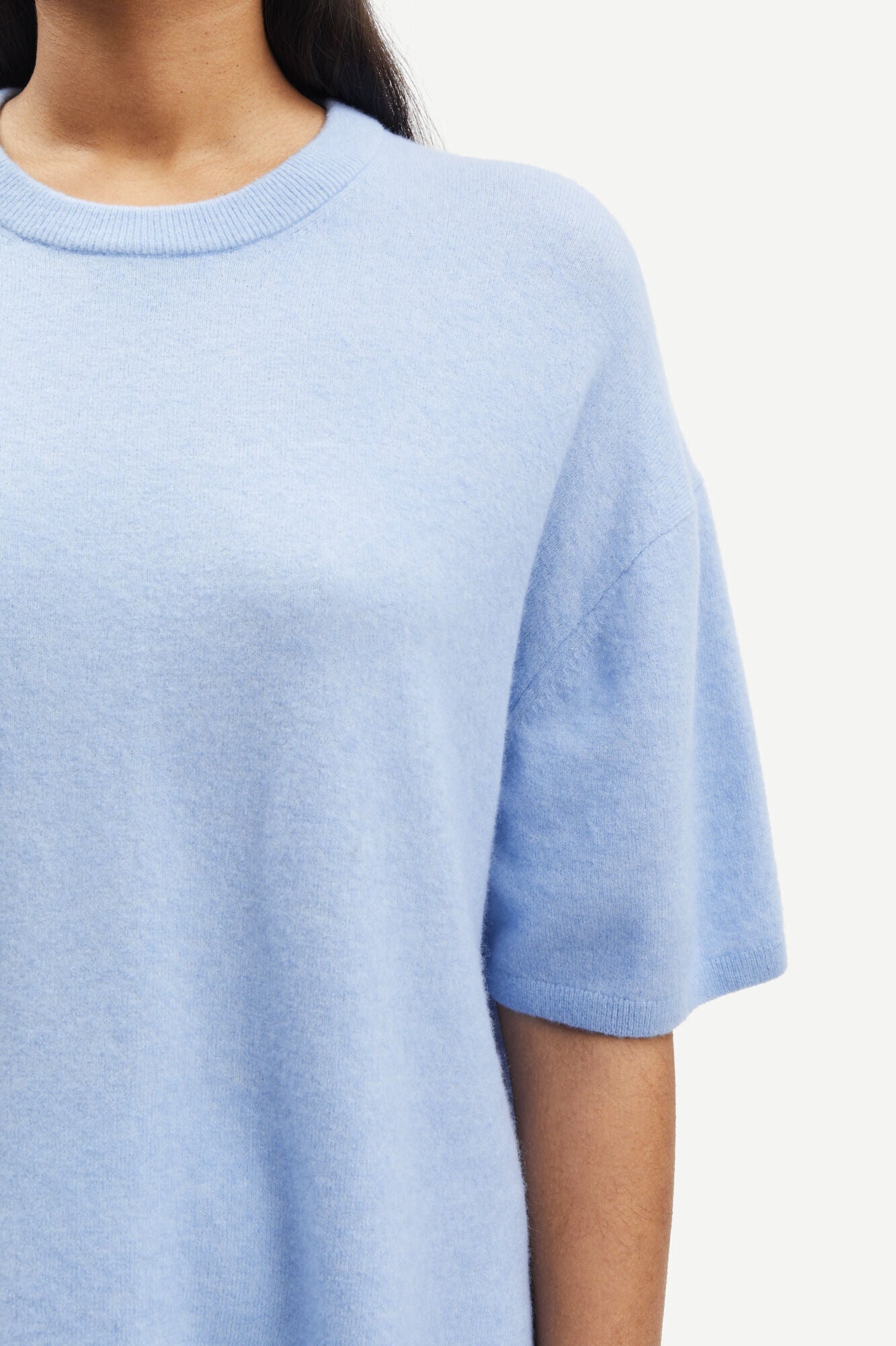 Samsoe Samsoe Megan T shirt in Blue Heron
