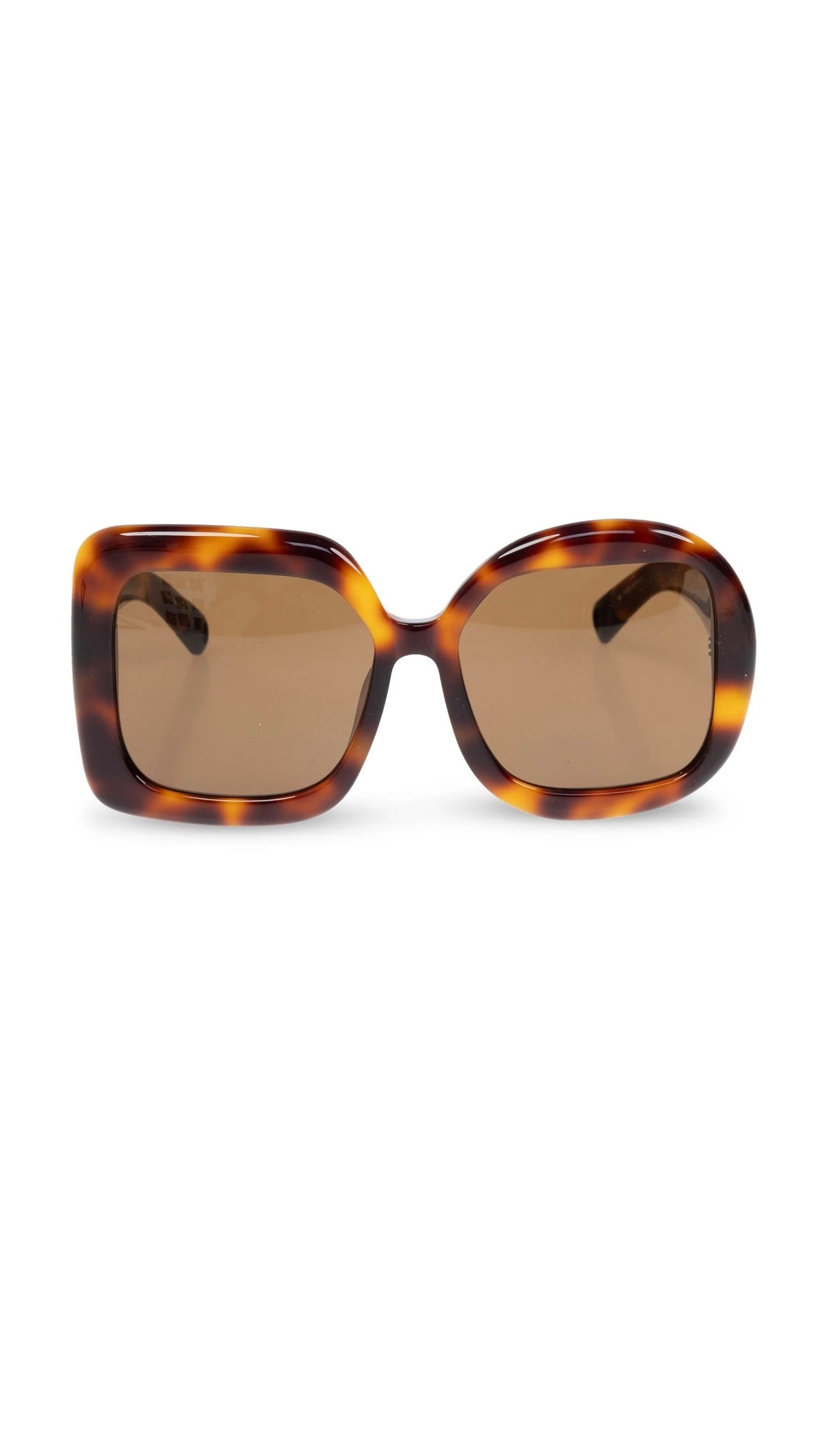Jacquemus Carre Square Sunglasses in Tortoiseshell
