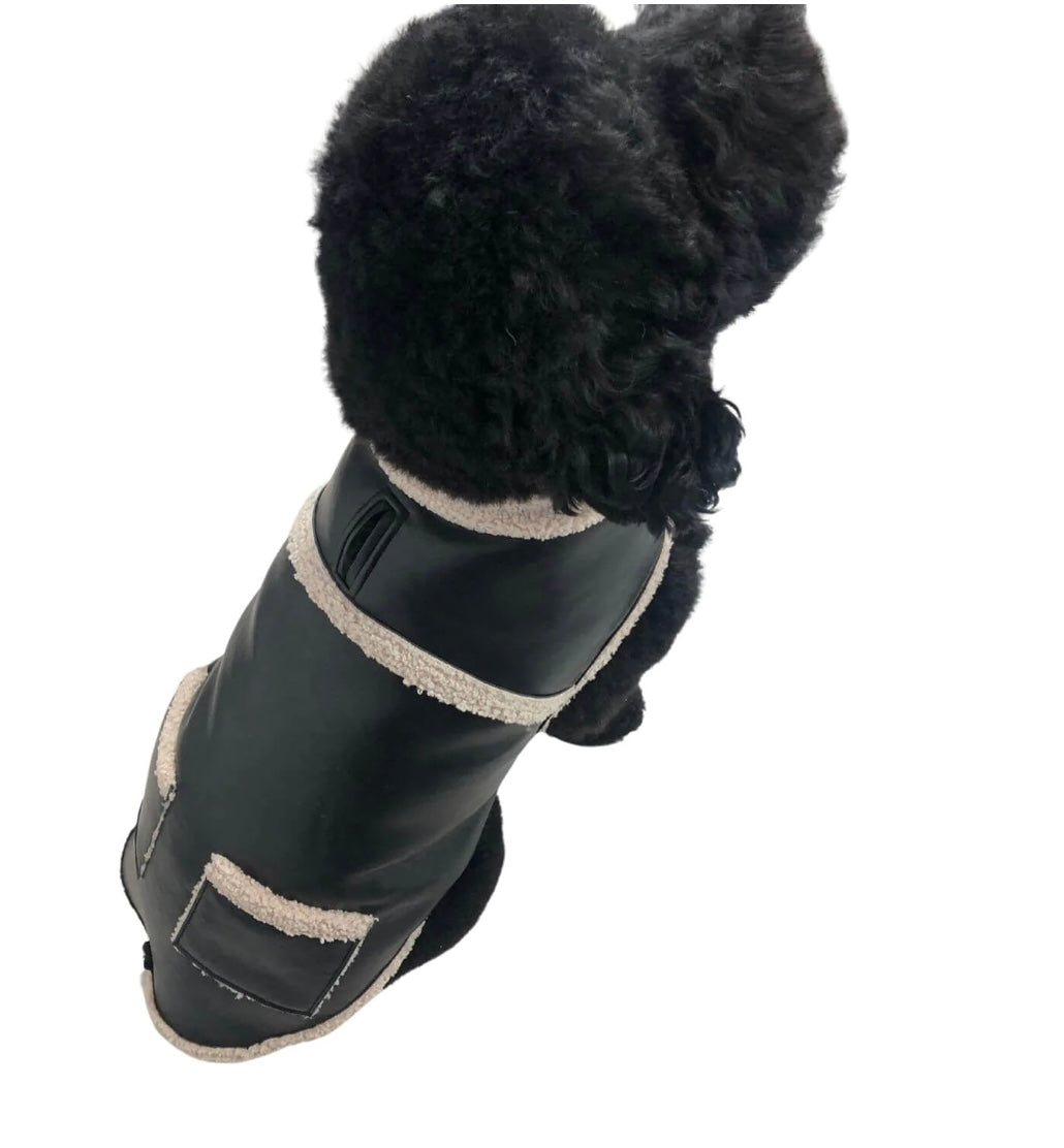 ADROIT ATELIER Pixel VEGAN Leather Dog Coat