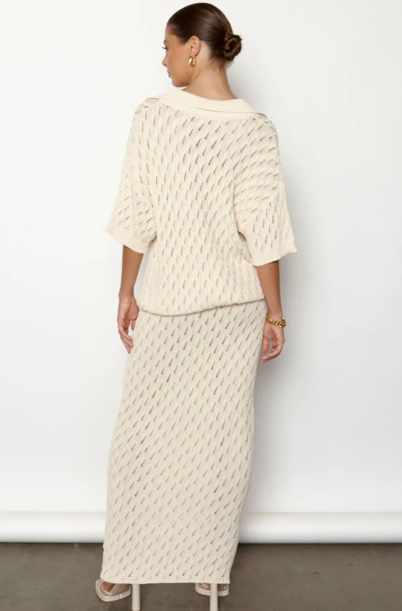 SNDYS CLAIR CREAM SKIRT