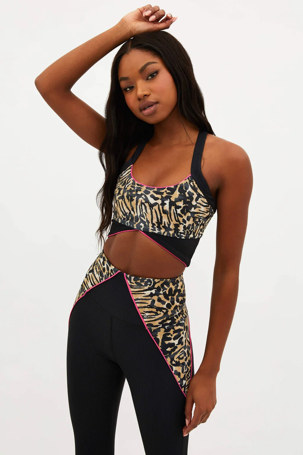 BEACH RIOT Armour LEOPARD active Top
