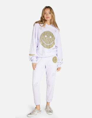 Lauren Moshi Alana Smiley Diamond Happyface Pants