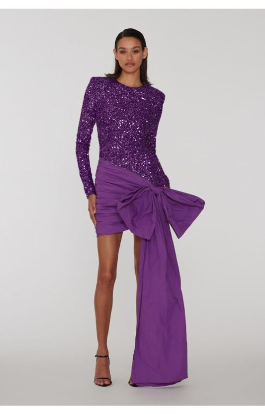Rotate Sequins Bow Dress