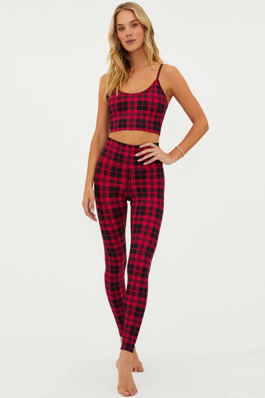 Beach Riot PIPER LEGGING MERRY PLAID