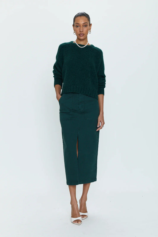 Pistola PAMELA SKIRT UTILITY MIDI SKIRT - PINE
