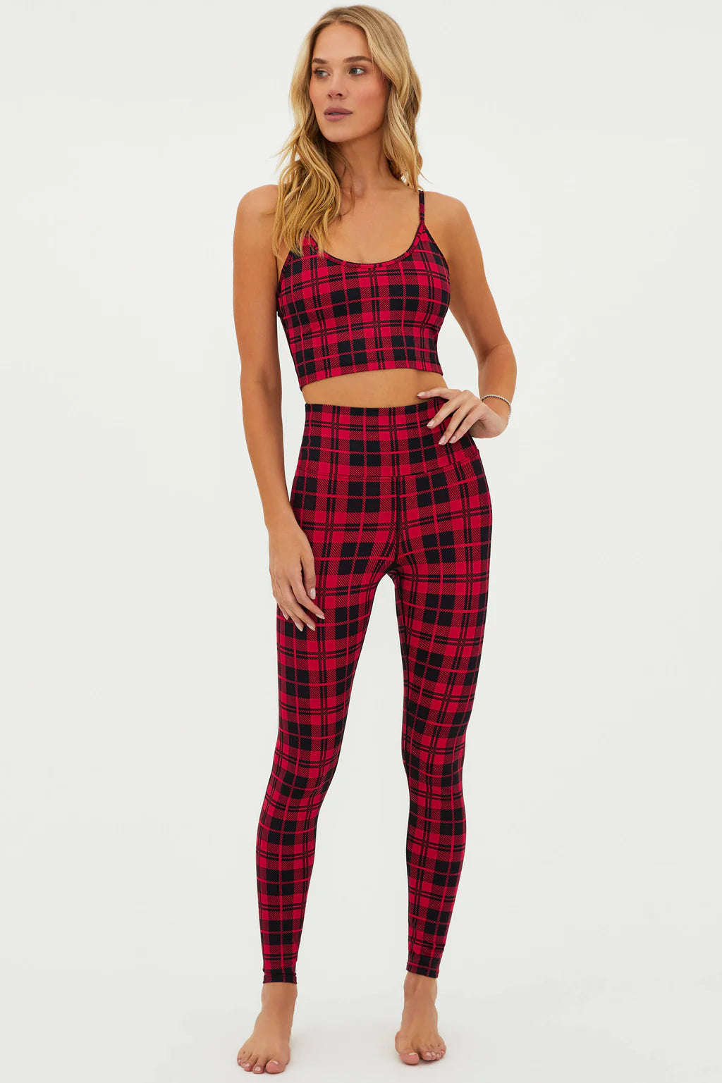Beach Riot PIPER LEGGING MERRY PLAID