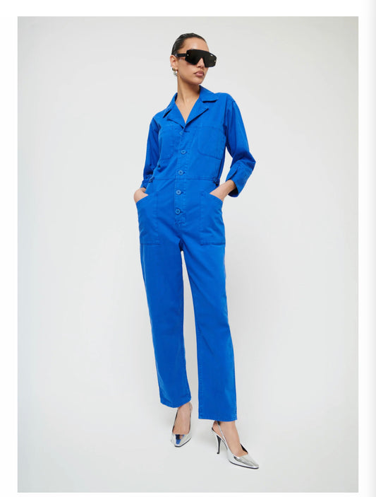 Pistola Tanner Jumpsuit in Cobalt