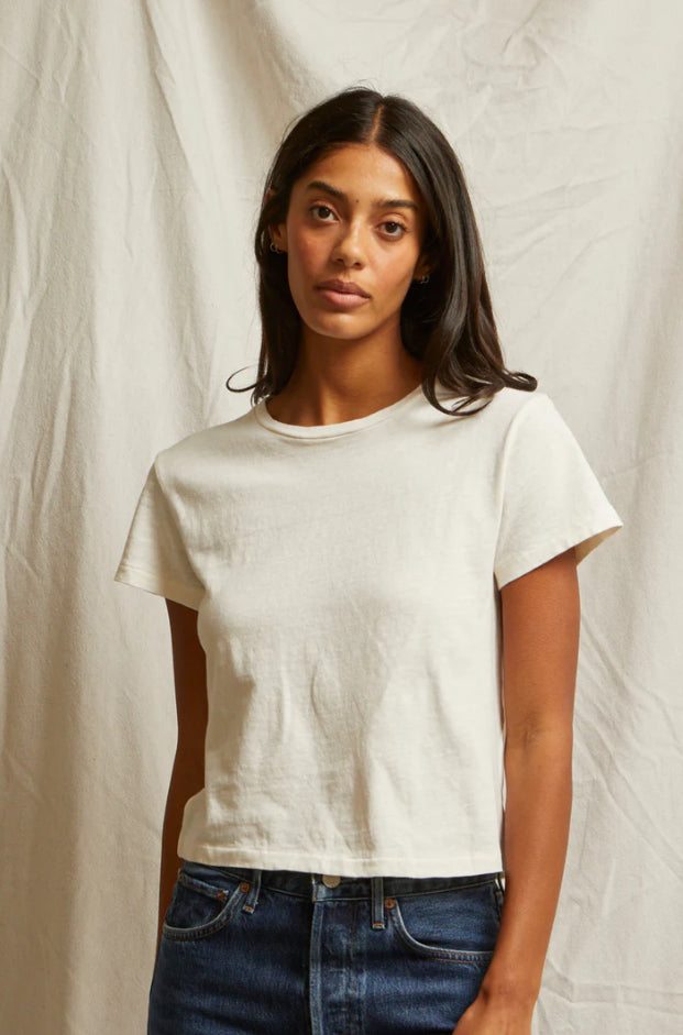 Perfect White Tee Lisa Slim Crew