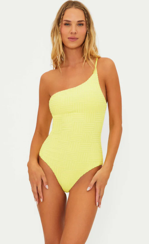 Beach Riot Athena One Piece Citrine Crush
