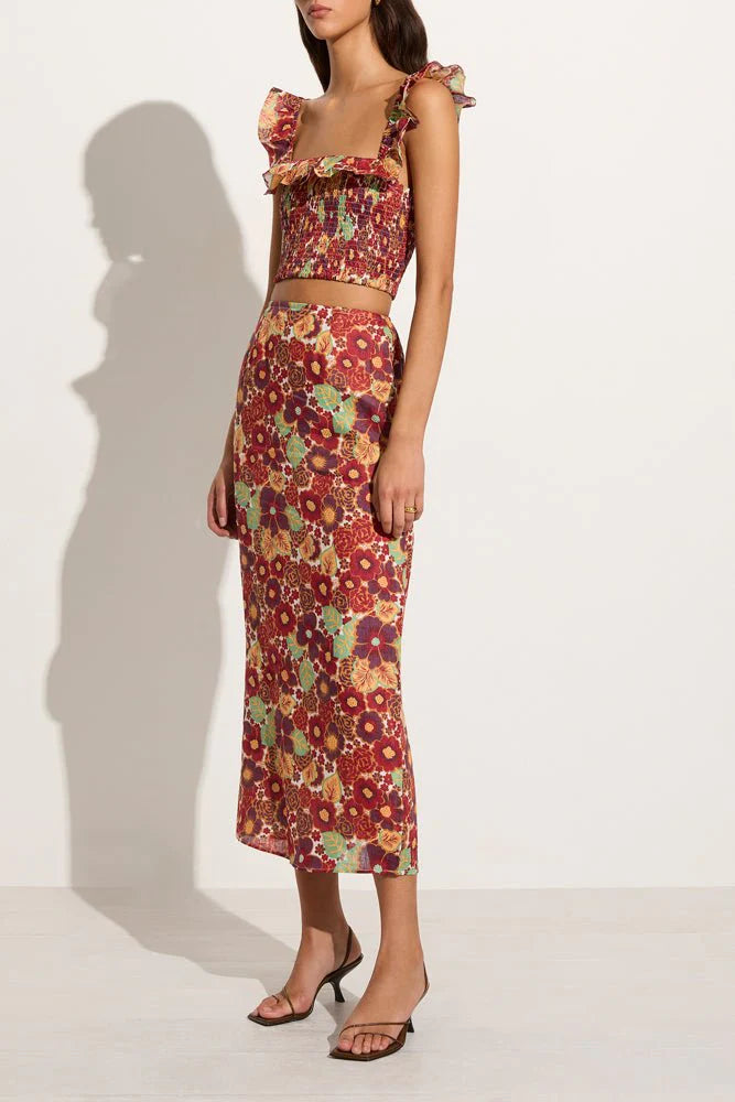 Faithful the Brand La Mira Floral Jimena Skirt