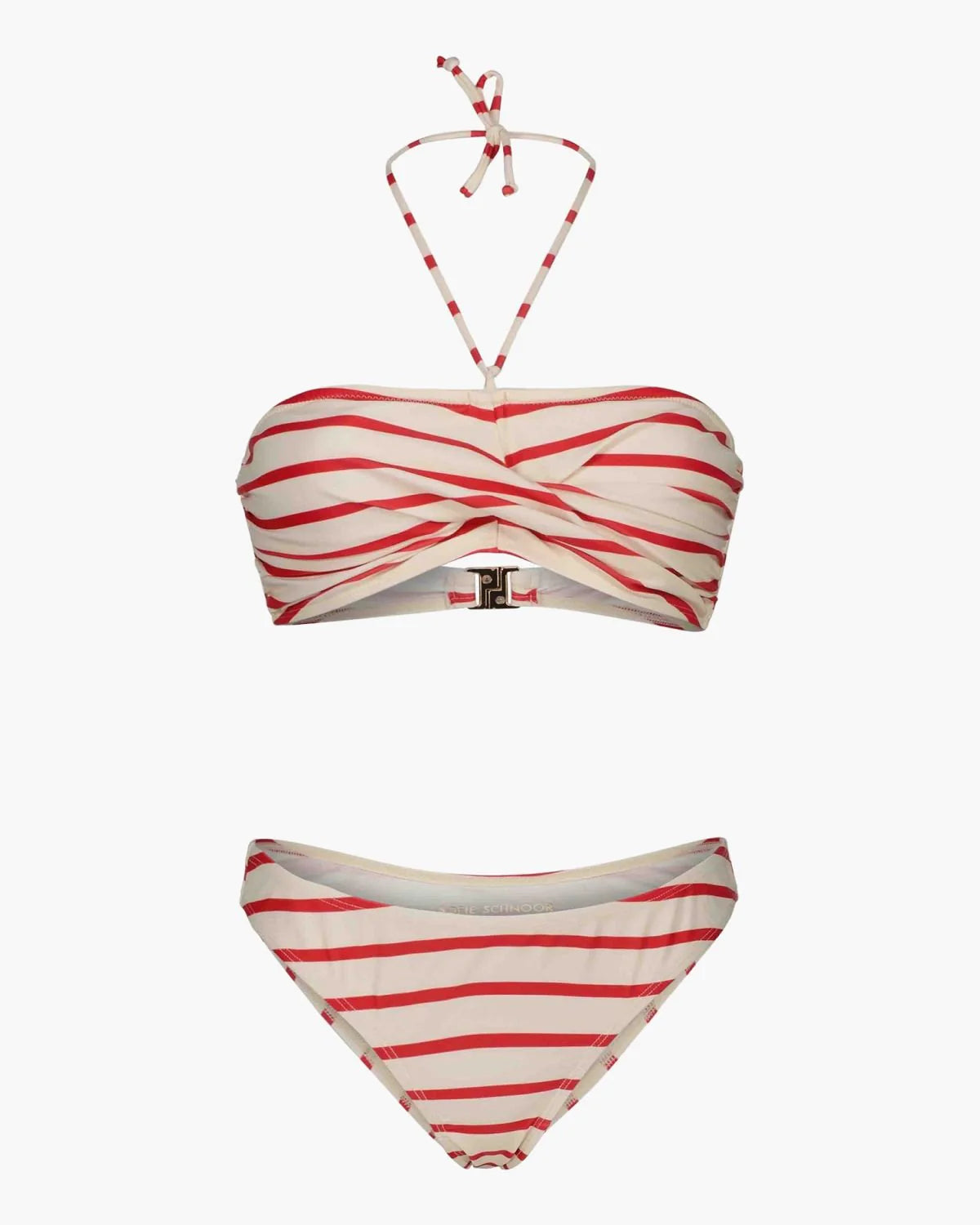 Sofie Schnoor Red Striped Bikini
