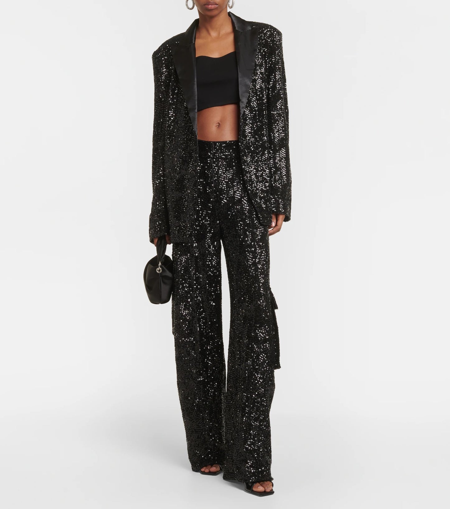 Rotate Oversized Sequin Blazer