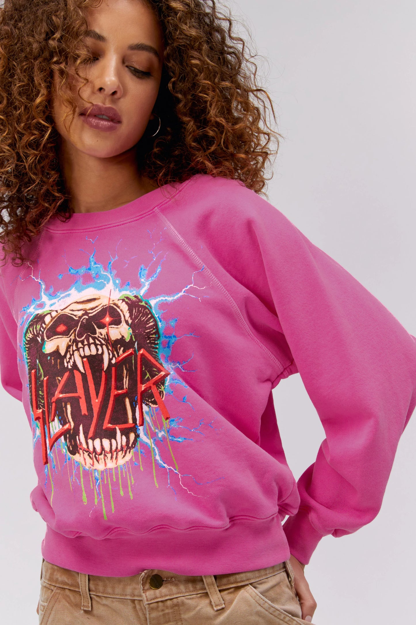 Daydreamer Slayer Pink Sweater