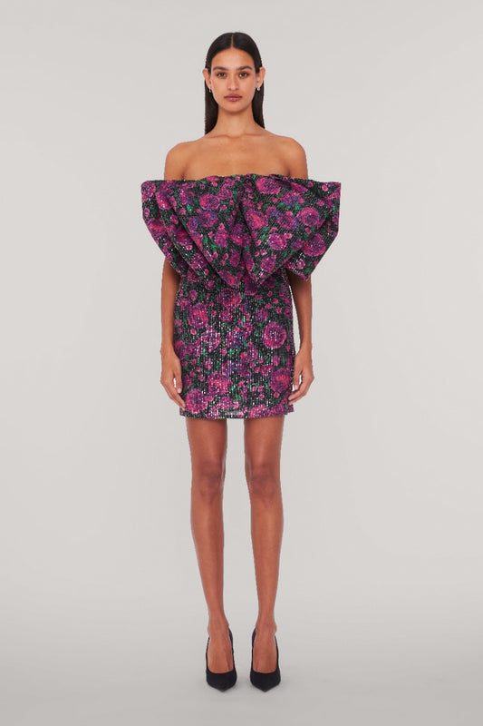 Rotate Mini Sequin Bow Dress