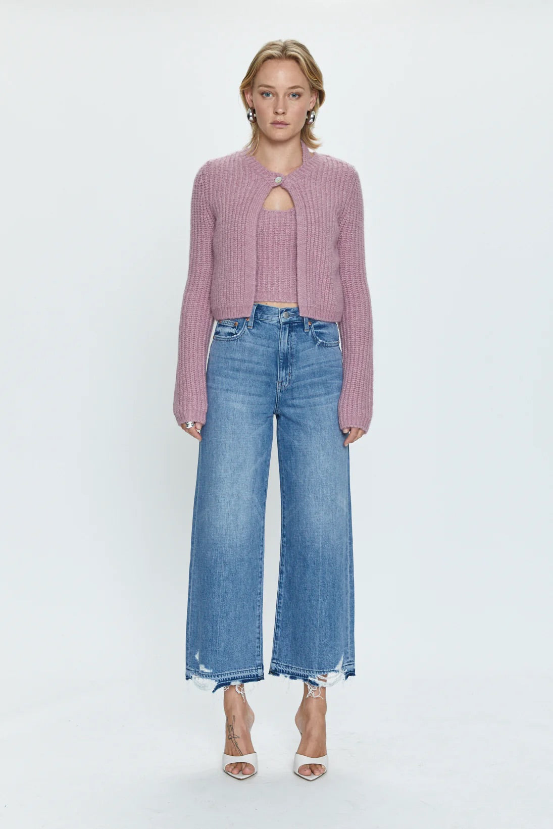 Pistola Loretta High Rise Wide Leg Ankle Pant