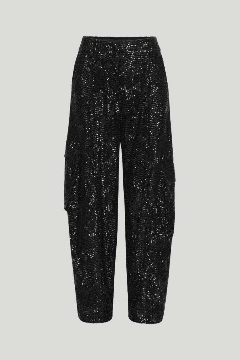 Rotate Oversized Sequin Cargos