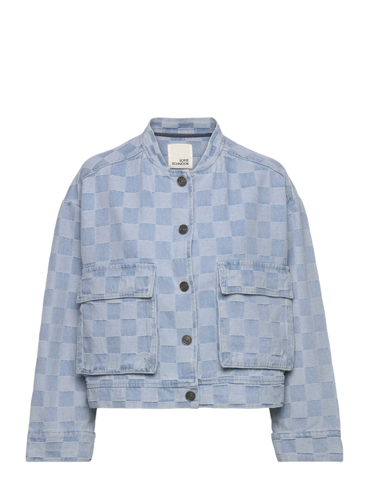 Sofie Schnoor Oversized Light Blue Denim Jacket
