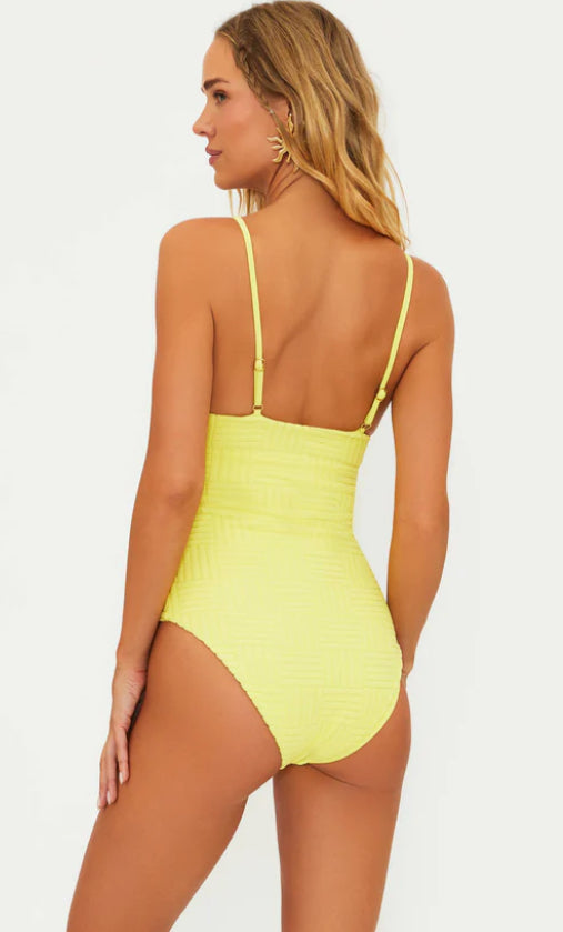 Beach Riot Athena One Piece Citrine Crush