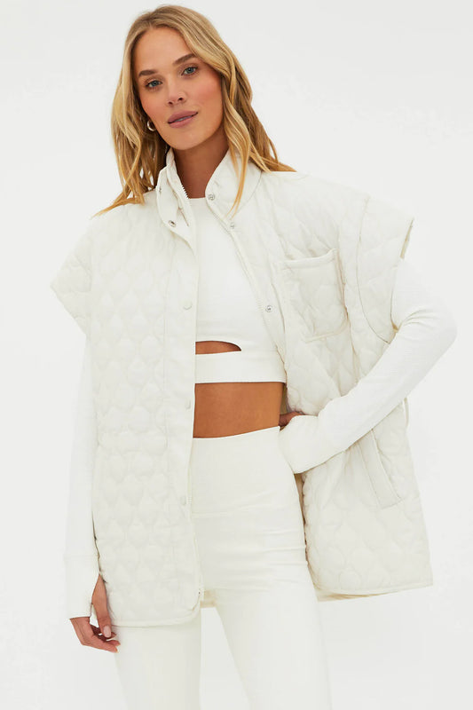 Beach Riot GLENN VEST SNOW CLOUD