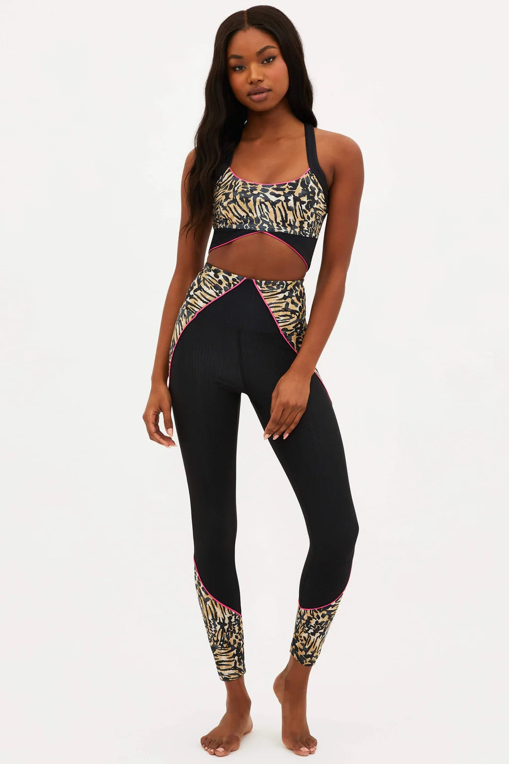 BEACH RIOT Armour LEOPARD active Top