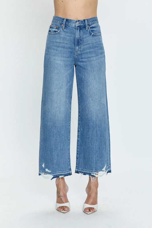 Pistola Loretta High Rise Wide Leg Ankle Pant