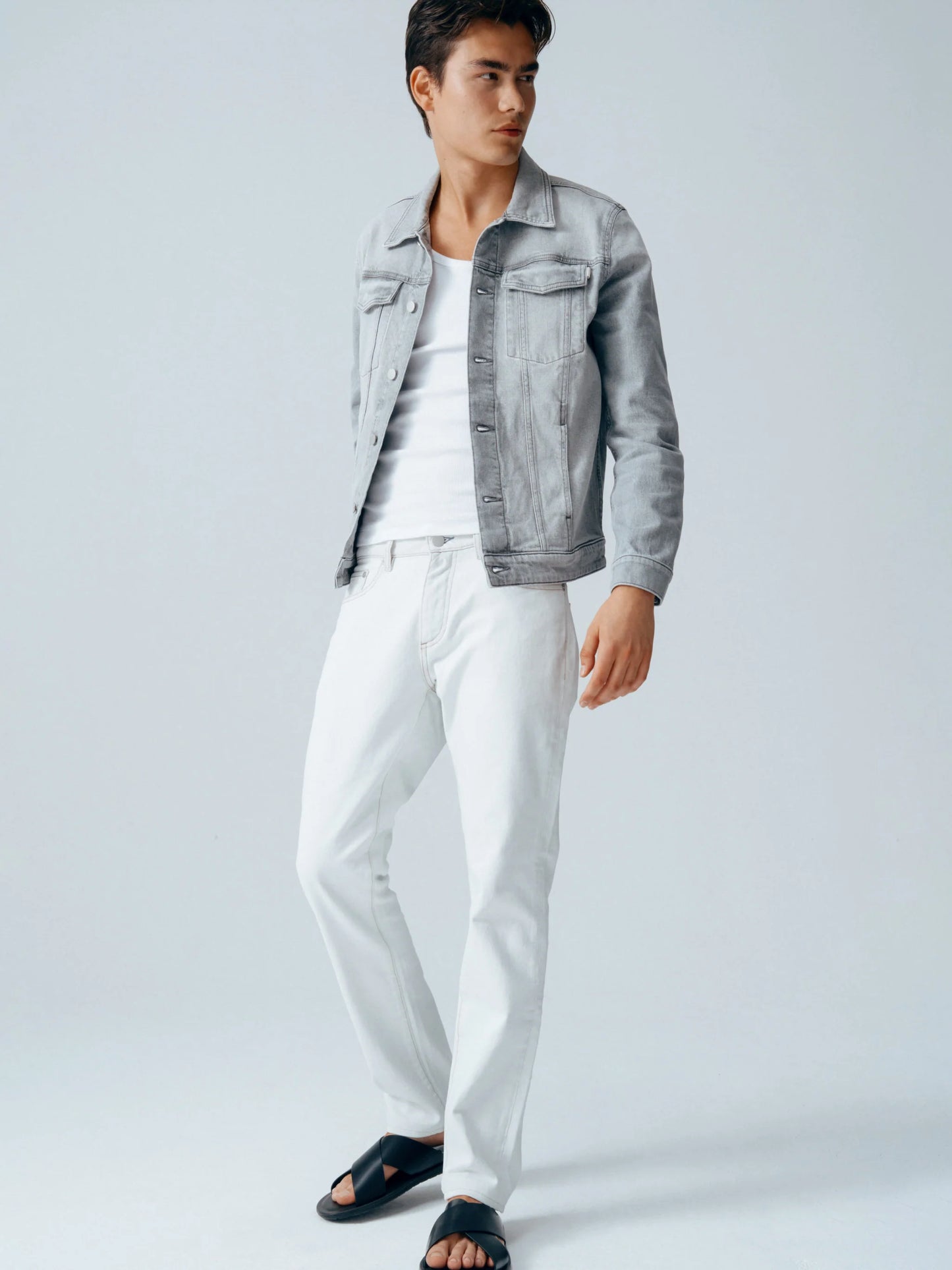 DL1961 Trucker Jacket In ‘Smoke’