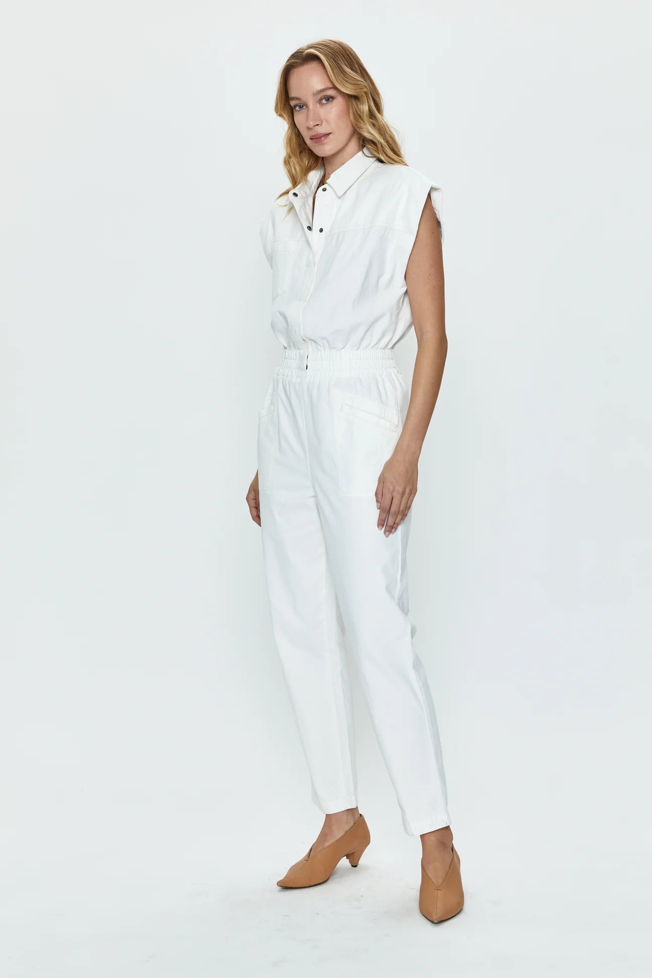 Pistola Rosie Smoked Waist Jumpsuit