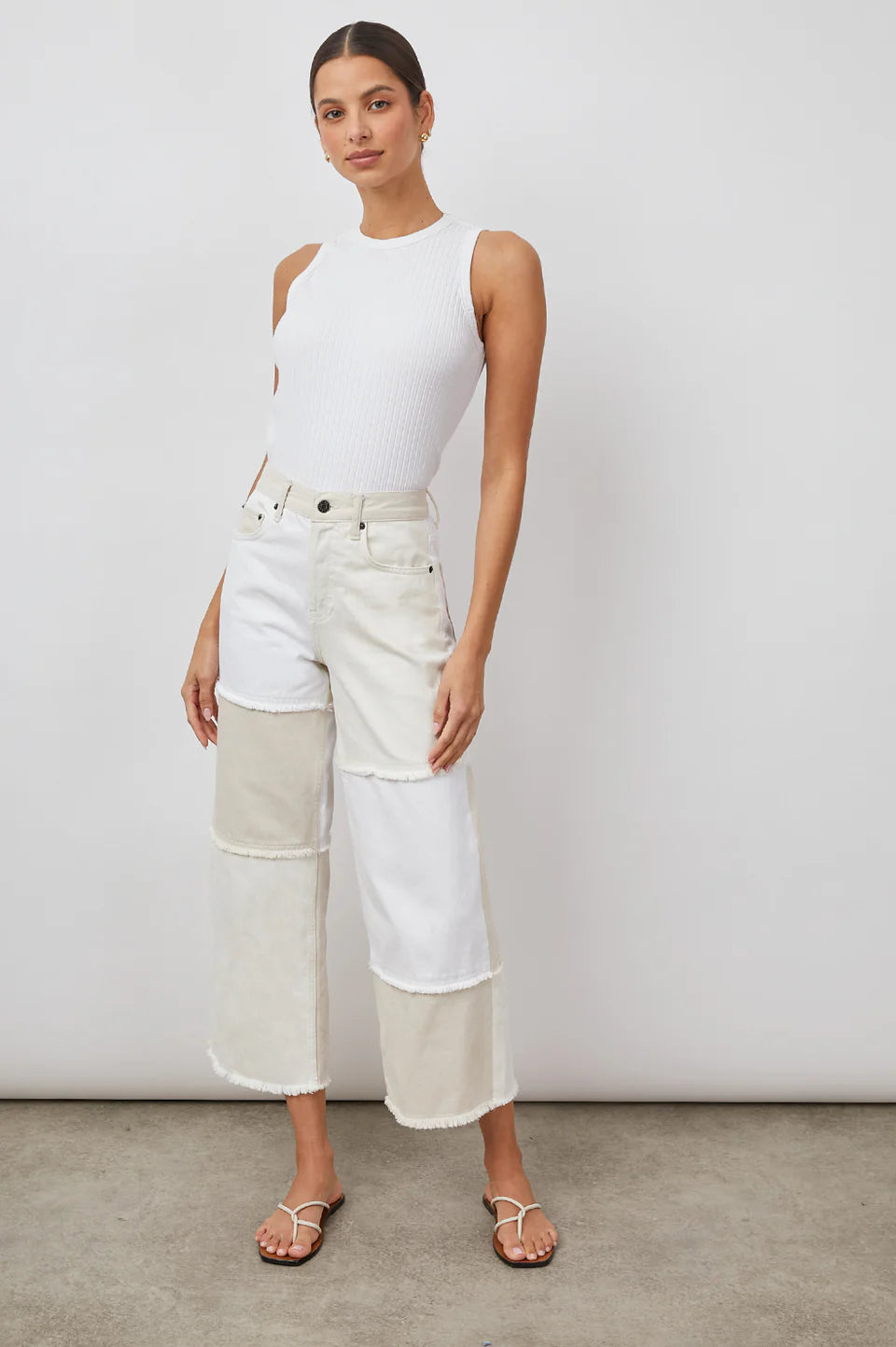 RAILS Getty Patchwork cropped Jeans