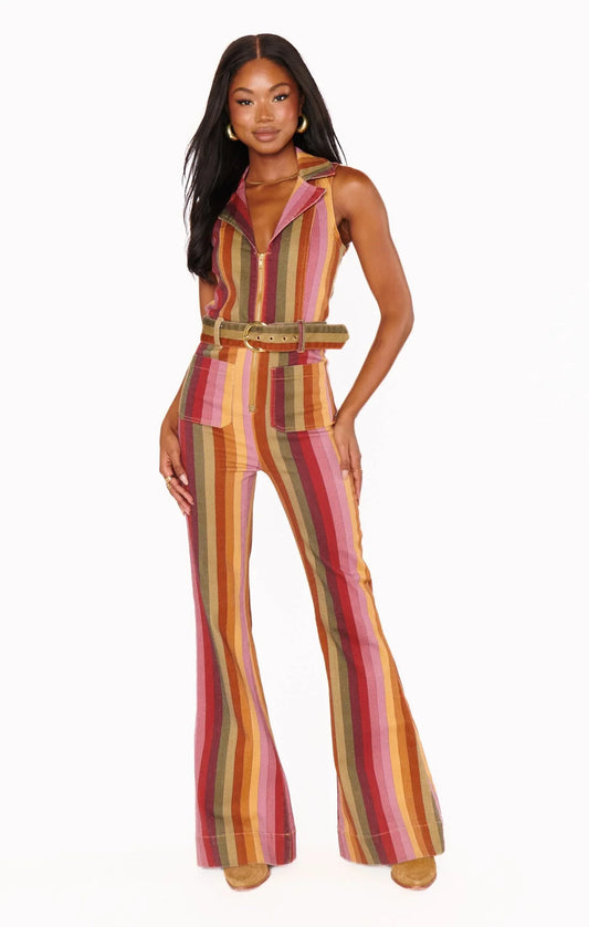 Show me your Mumu Jacksonville Jumpsuit Hutch Stripe