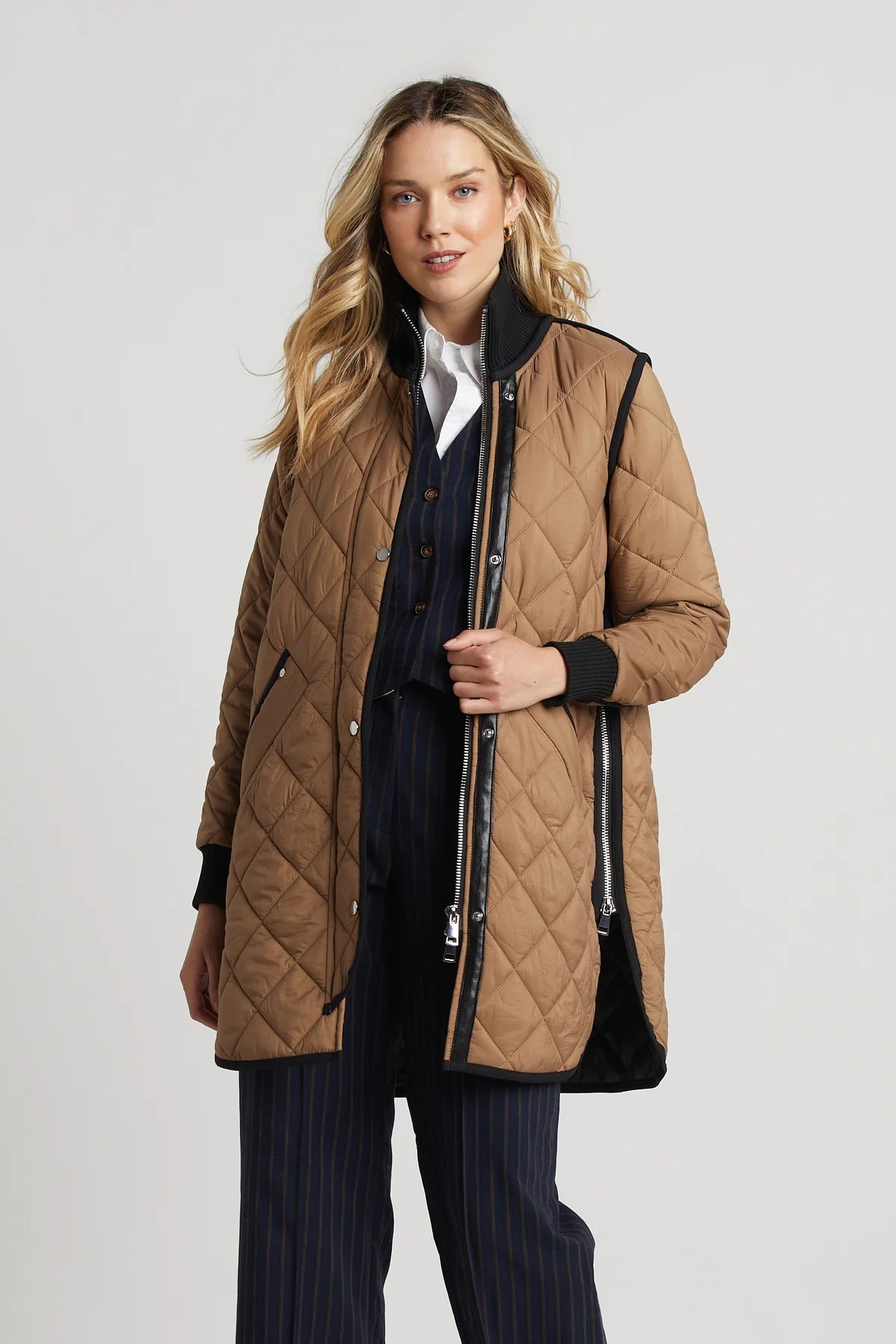Adroit Libby Quilted Jacket Toffee