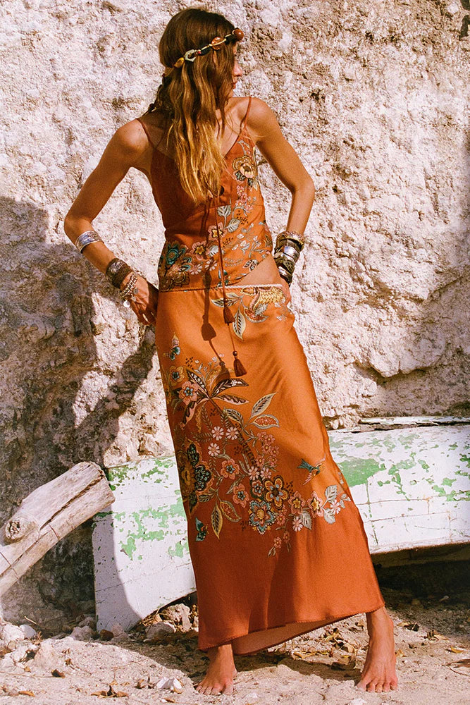 Spell Mojave Lily Bias Cut Skirt