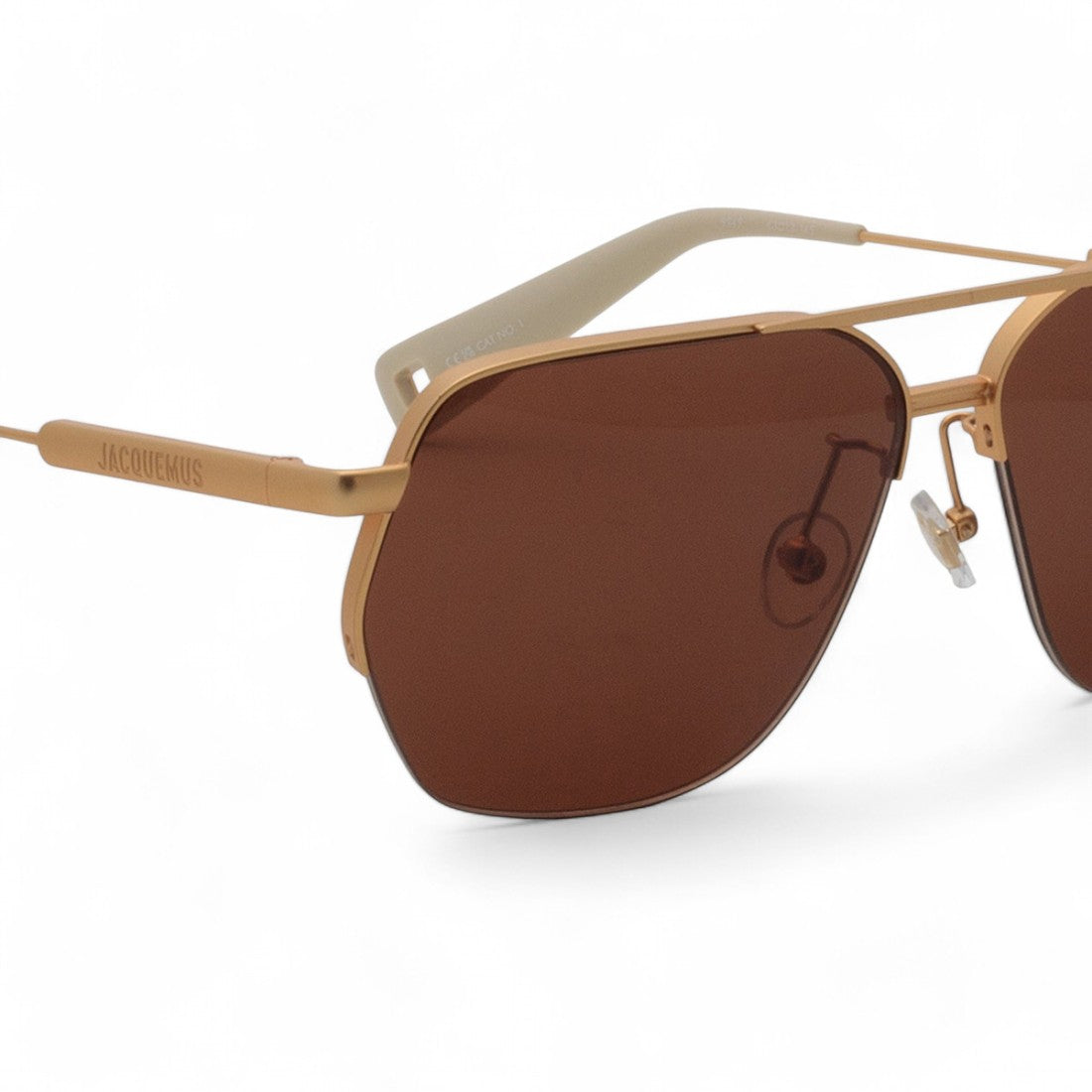 Jacquemus Aviator Matt Gold