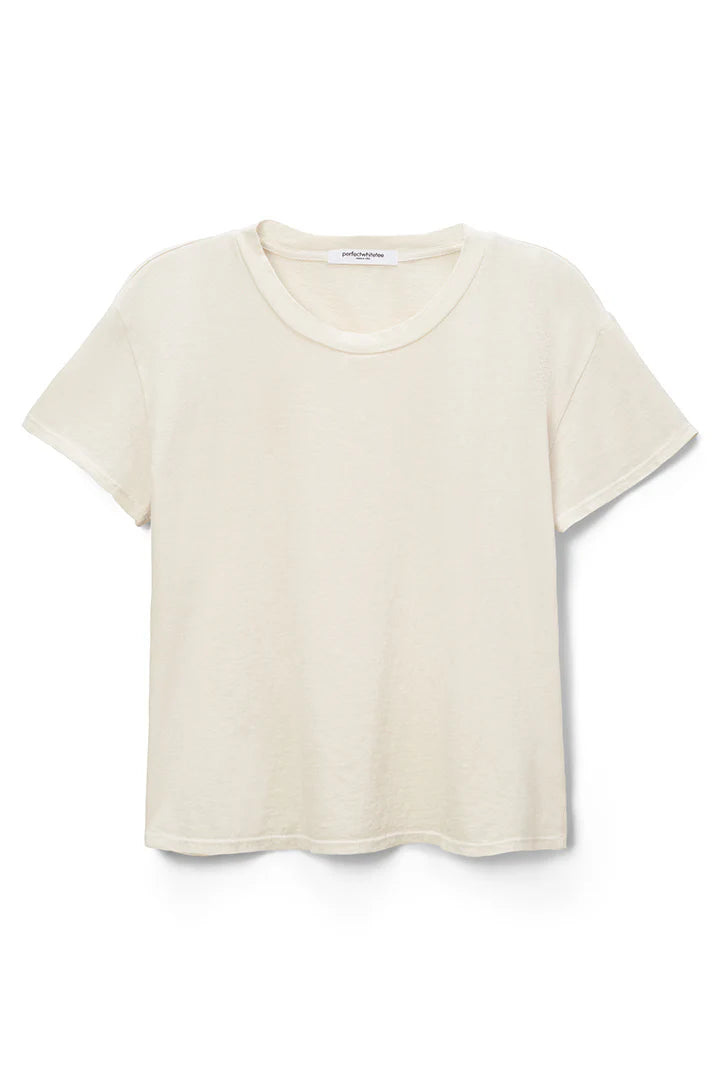 Perfect White Tee Boxy Crew Sugar
