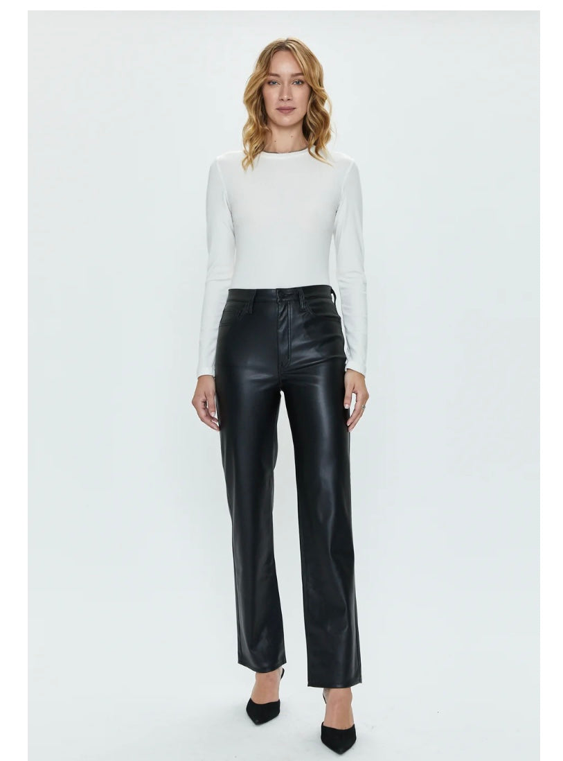 Pistola Cassie Black leather pants