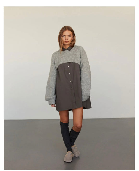 Sofie Schoor Crop Grey Mel