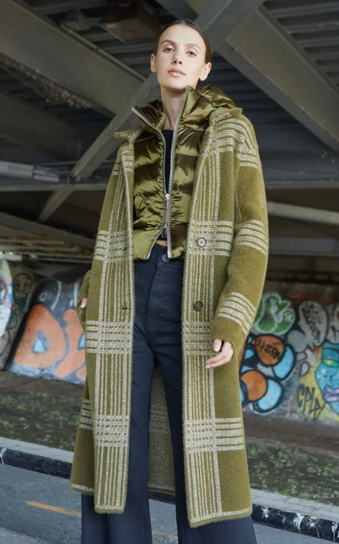 Adroit Atelier Lorie Olive Long Shacket