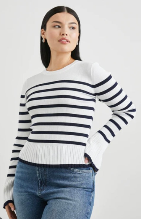 Rails Gemma Ivory Navy Stripe
