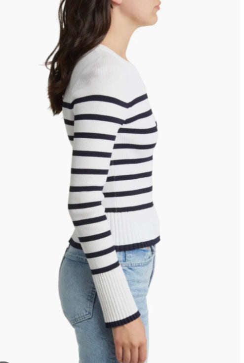 Rails Gemma Ivory Navy Stripe