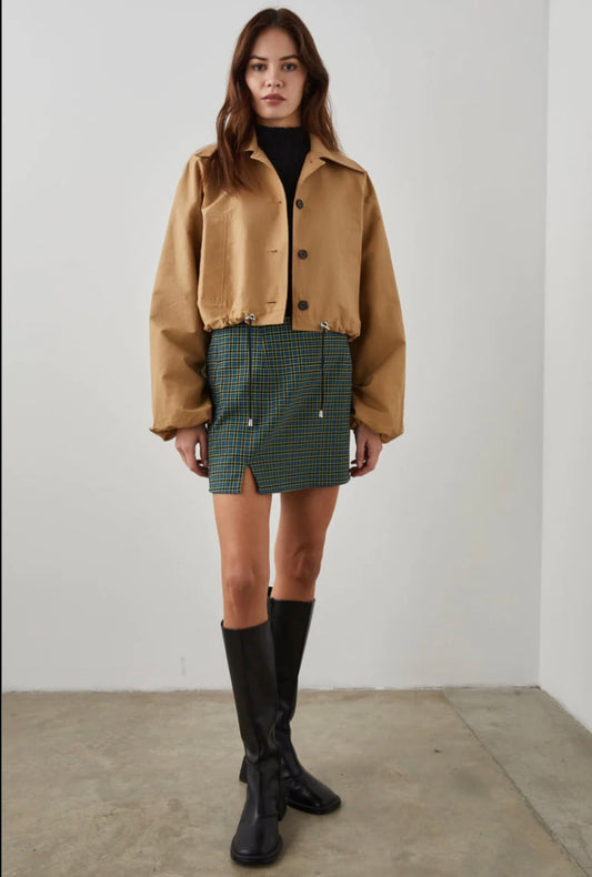 Rails North Camel Crop Coat