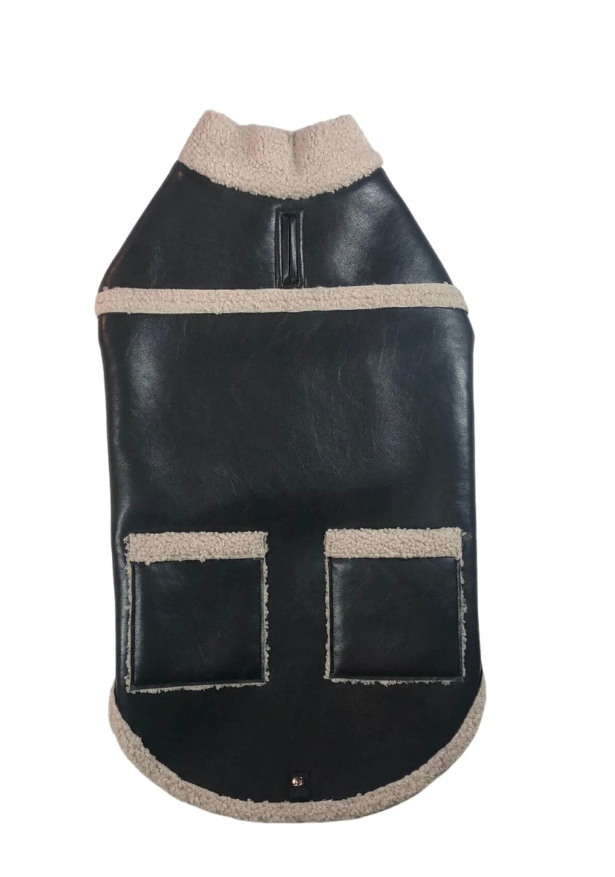 ADROIT ATELIER Pixel VEGAN Leather Dog Coat