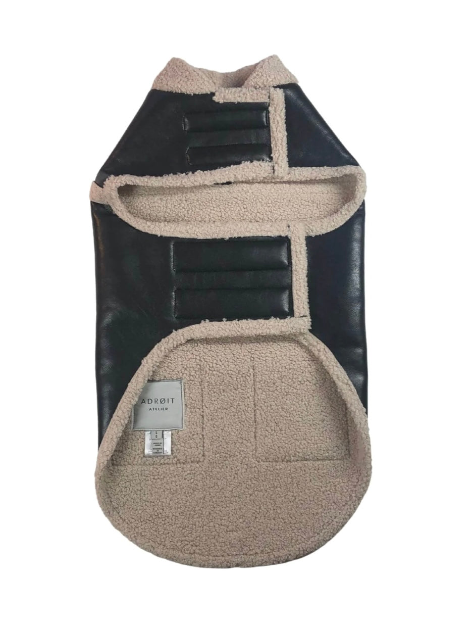 ADROIT ATELIER Pixel VEGAN Leather Dog Coat