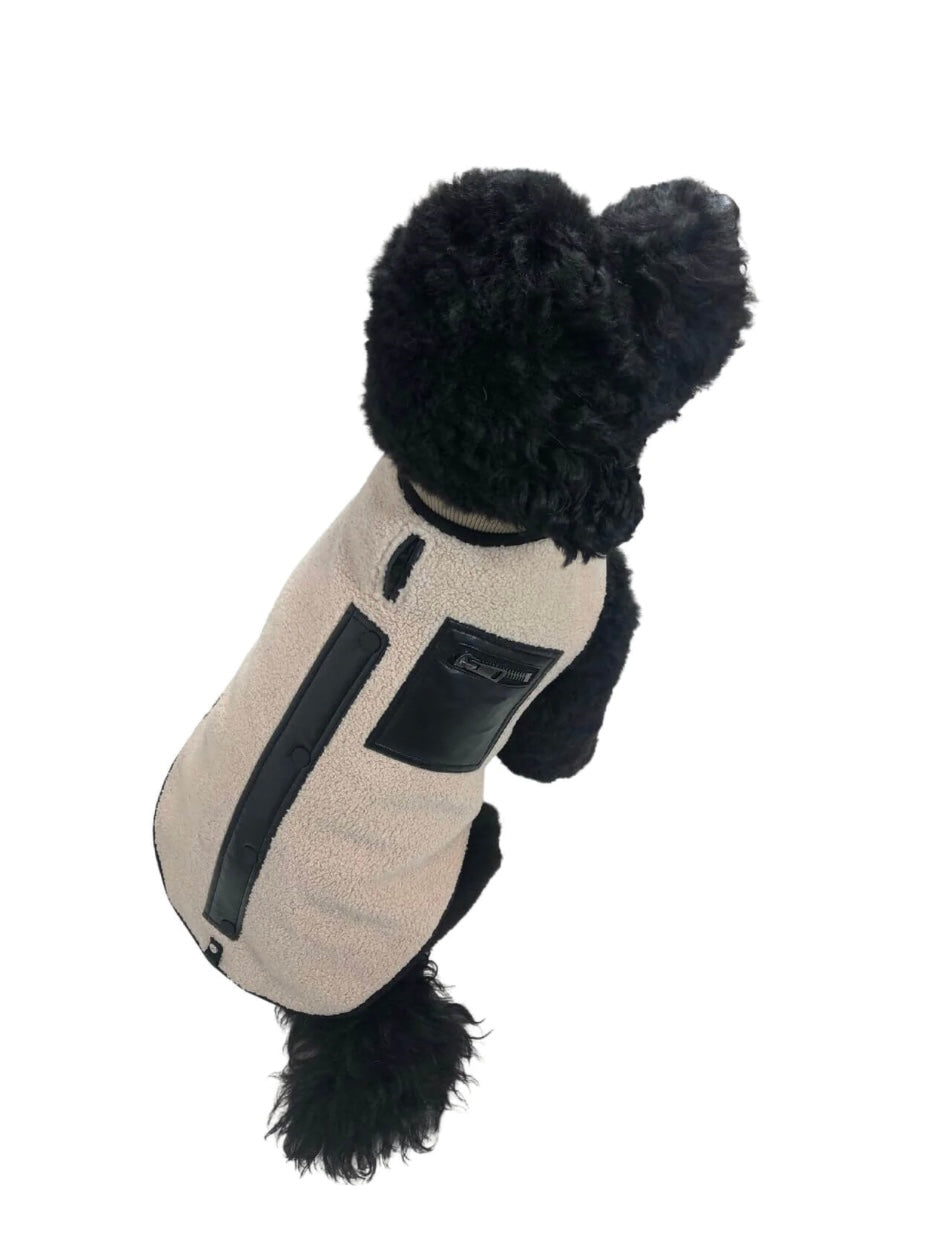 ADROIT ATELIER Peluche CREAM Dog Jacket