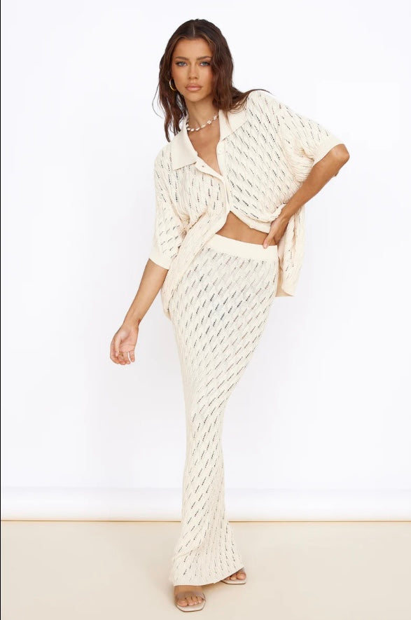 SNDYS CLAIR CREAM SKIRT