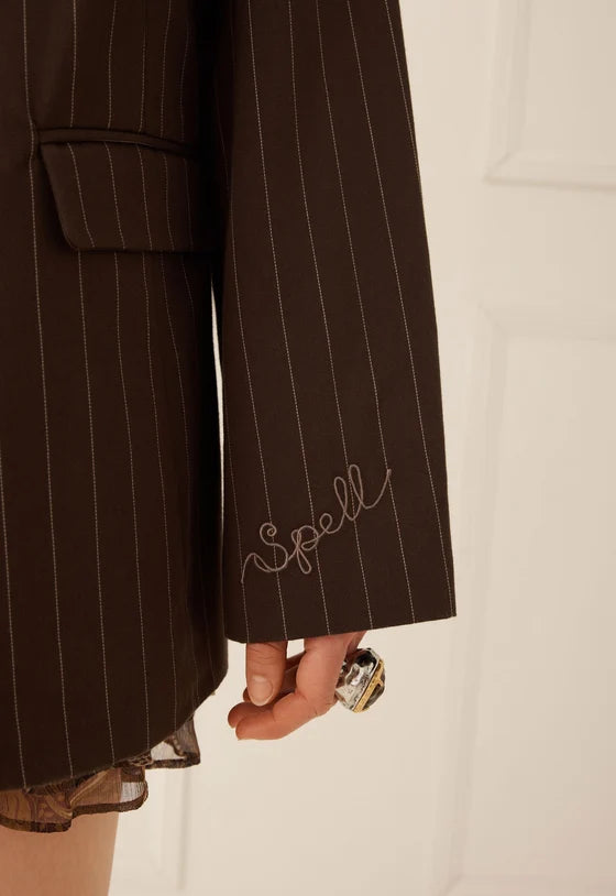 Spell 1998 Striped Blazer