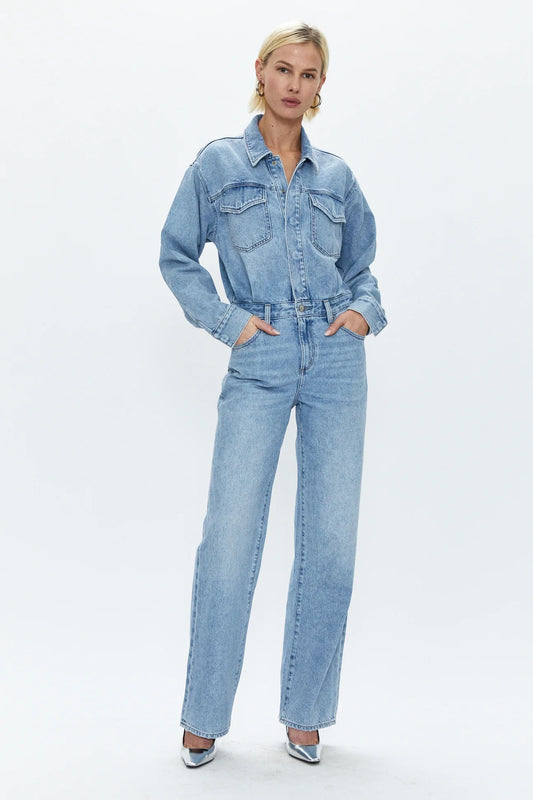 Pistola Nikki Savoy Jean Jumpsuit