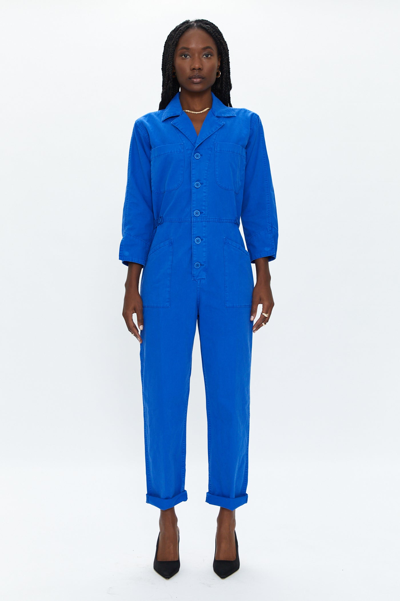 Pistola Tanner Jumpsuit in Cobalt